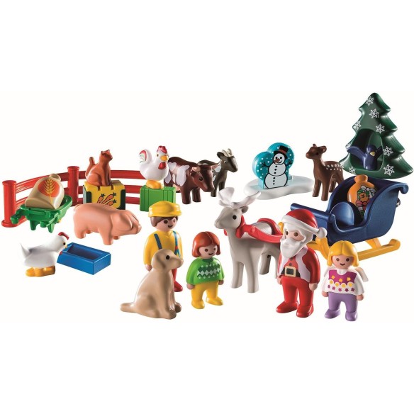 Calendrier de l'avent Playmobil 123 - Noël à La Ferme 2025