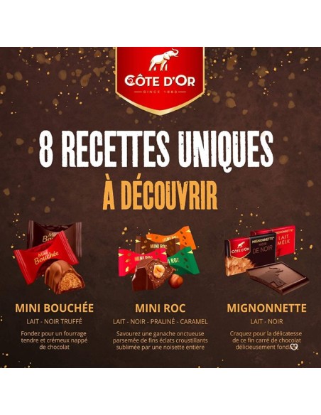 Calendrier de l'avent 2025 Cote D'Or - Chocolat Noir - Lait