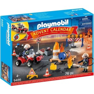 Calendrier de l'avent 2025 Playmobil Pompier - Jouet - Enfant