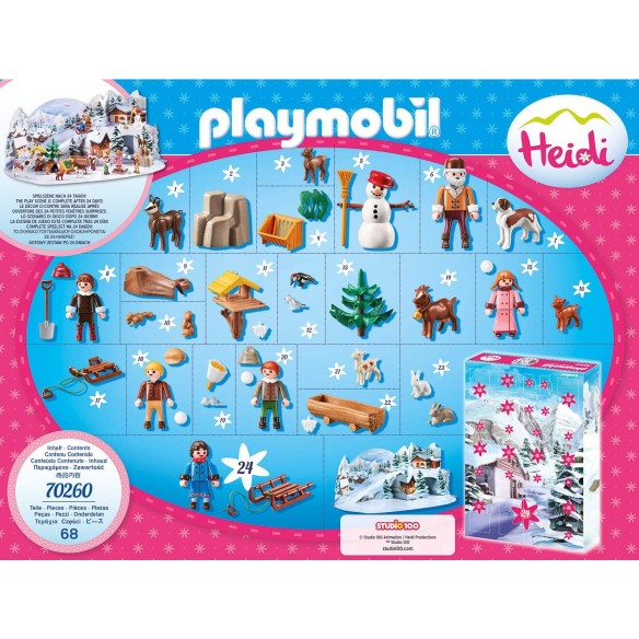 Calendrier de l'avent 2025 Playmobil Heidi Et L'Hiver - Jouet
