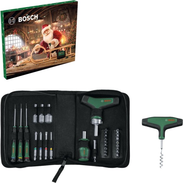 Calendrier de l'avent Bosch 2025 - 33 Outils De Bricolage