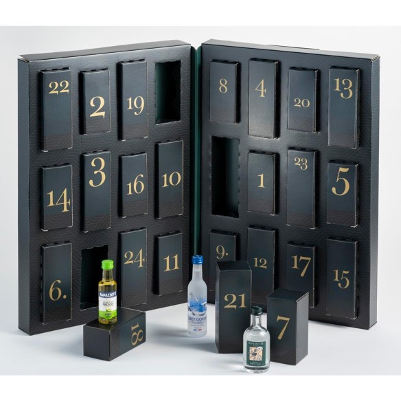 Calendrier de l'avent Amazon Spiritueux 2025 - Whisky, Rhum, Vodka ..