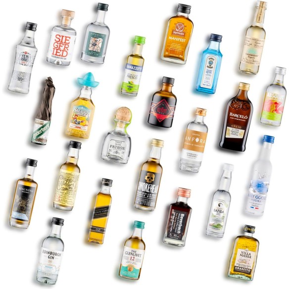 Calendrier de l'avent Amazon Spiritueux 2025 - Whisky, Rhum, Vodka ..