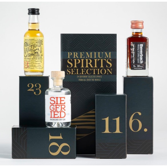 Calendrier de l'avent Amazon Spiritueux 2025 - Whisky, Rhum, Vodka ..