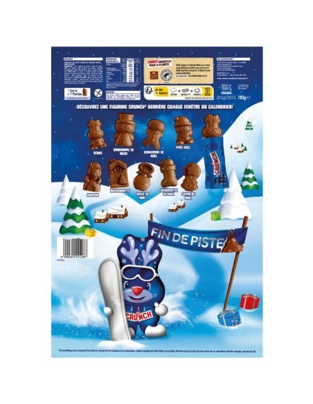Calendrier de l'avent Crunch 2025 - 24 Chocolats Figurines