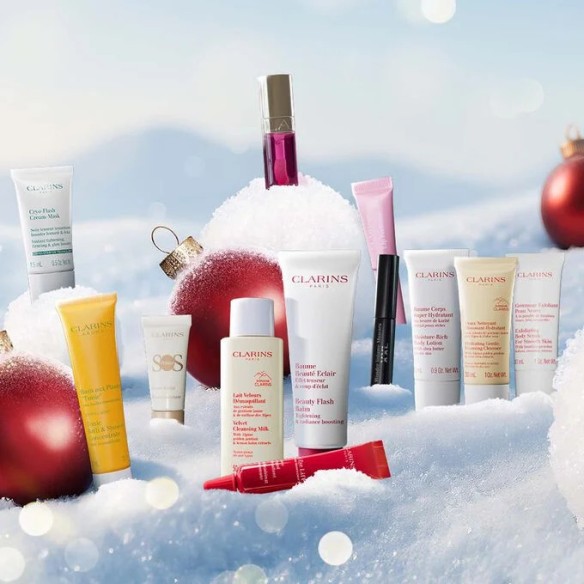 Calendrier de l'avent 2025 Clarins 12 Jours - Promo