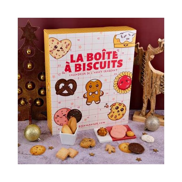 Calendrier de l'avent Biscuits 2025 : 44 Plaisirs Gourmands - Bienmanger