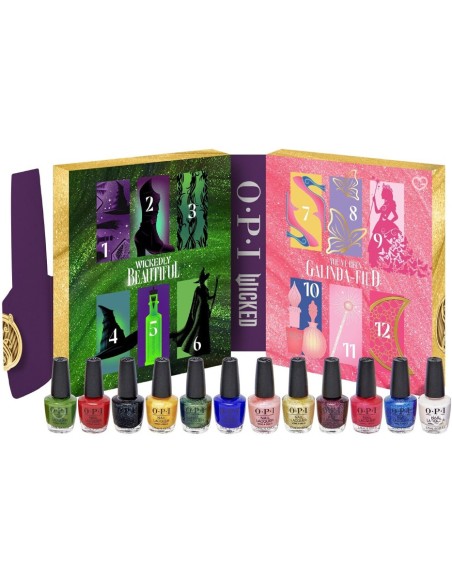 Calendrier de l'avent Opi X Wicked 2025 - 12 Vernis Inédits