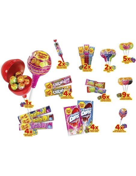 Calendrier de l'avent Chupa Chups Xxl 2025 - Bonbon Sucette