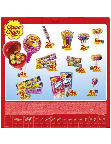 Calendrier de l'avent Chupa Chups Xxl 2025 - Bonbon Sucette