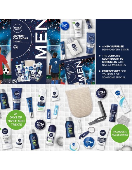 Calendrier de l'avent 2025 Nivea Men - Beauté pour Homme