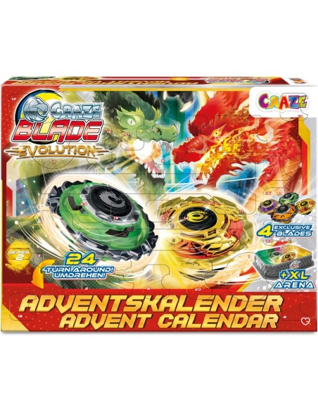 Calendrier de l'avent 2025 Jouet Toupie Blade Spinning