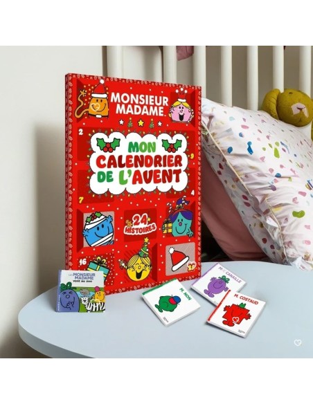 Calendrier de l'avent 2025 Monsieur Madame - 24 Livres Enfants