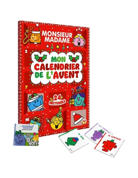 Calendrier de l'avent 2025 Monsieur Madame - 24 Livres Enfants