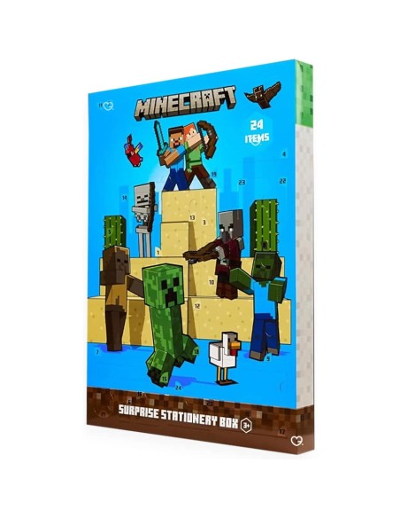 Calendrier de l'avent 2025 Minecraft Papeterie - Enfant