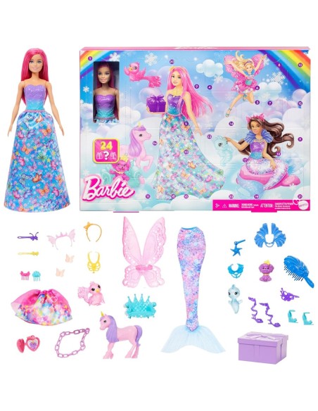 Calendrier de l'avent Barbie Dreamtopia 2025 - Jouet Enfant