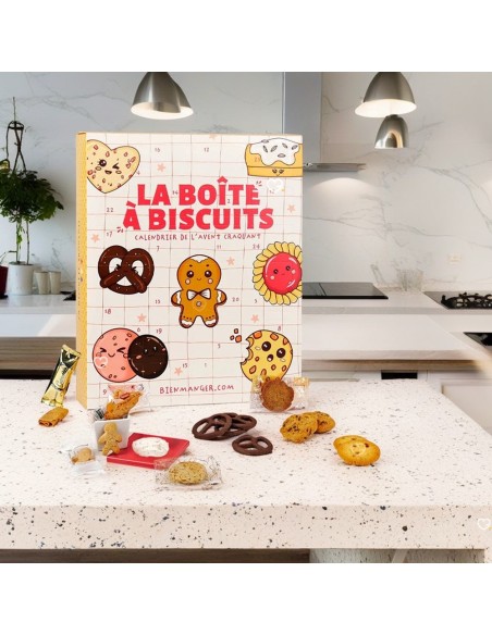 Calendrier de l'avent Biscuits 2025 : 44 Plaisirs Gourmands - Bienmanger