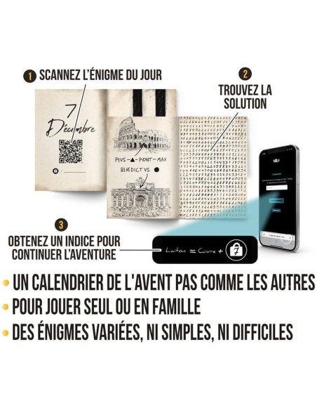 Calendrier de l'avent 2025 Escape Game 2.0 : Enigmes, Casse-tête..
