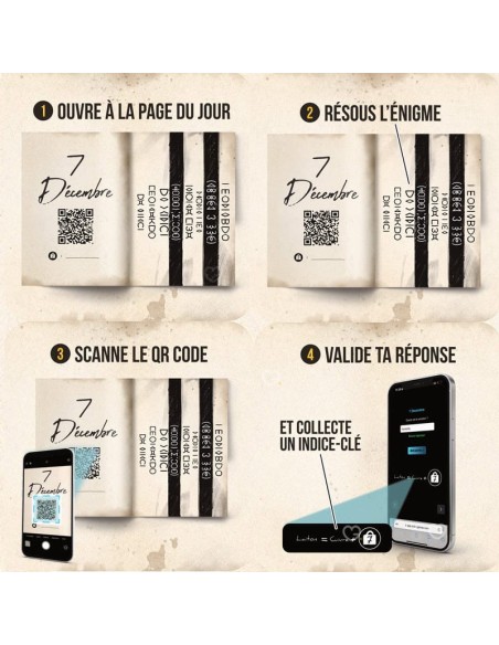 Calendrier de l'avent 2025 Escape Game 2.0 : Enigmes, Casse-tête..