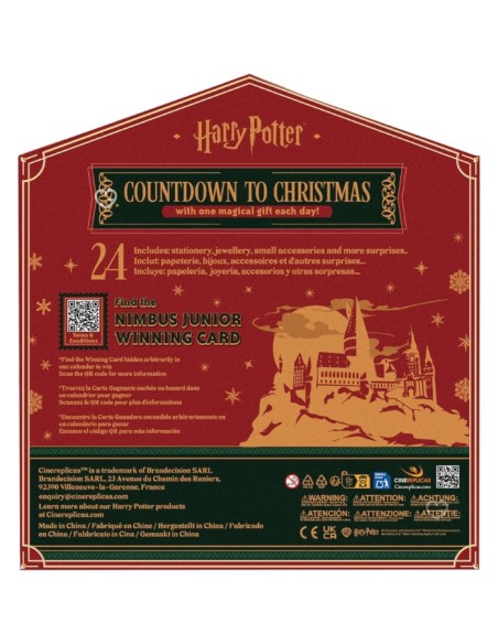 Calendrier de l'avent 2025 Harry Potter Cinereplicas Deluxe