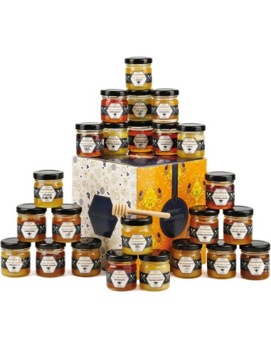 Calendrier de l'avent 2025 Miel - Autour Du Miel - 24 Pots - Bienmanger