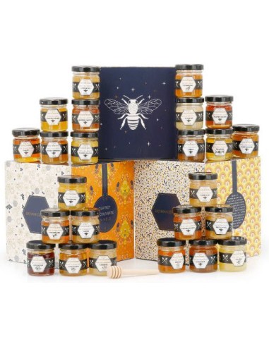 Calendrier de l'avent 2025 Miel - Autour Du Miel - 24 Pots - Bienmanger