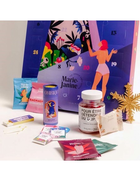 Calendrier de l'avent Cbd Marie-Janine 2025 - Thé, Huile...