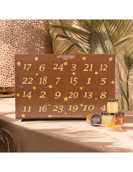 Délicieux Calendrier de l'avent Miel Apisphère 2025