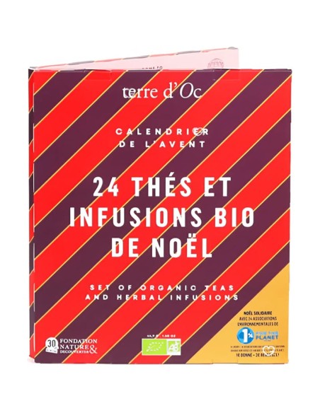 Calendrier de l'avent Thés Bio - Nature Et Découvertes 2025