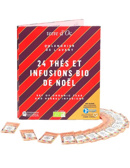 Calendrier de l'avent Thés Bio - Nature Et Découvertes 2025