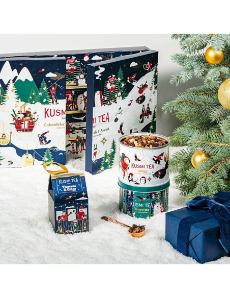 Calendrier de l'avent 2025 Kusmi Tea - 24 Thé & Infusion Bio