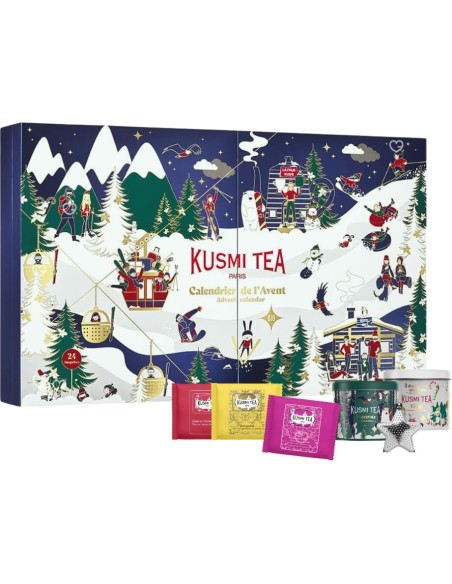 Calendrier de l'avent 2025 Kusmi Tea - 24 Thé & Infusion Bio