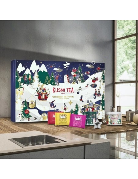 Calendrier de l'avent 2025 Kusmi Tea - 24 Thé & Infusion Bio