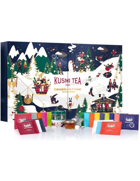 Calendrier de l'avent 2025 Kusmi Tea - 24 Thé & Infusion Bio